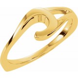 14K Yellow Freeform Remount Ring photo