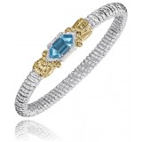 Vahan 14k Gold & Sterling Silver Blue Topaz Bracelet photo