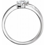 14K White 1/4 CTW Diamond Two-Stone Ring photo 2