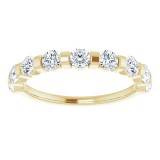 14K Yellow 9/10 CTW Diamond Anniversary Band photo 3