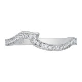 Shah Luxury 14K White Gold Diamond Wedding Band photo