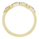 14K Yellow 1/3 CTW Diamond Stackable Ring photo 2