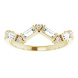 14K Yellow 1/3 CTW Diamond Stackable Ring photo 3