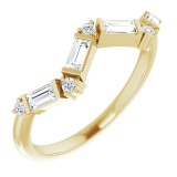 14K Yellow 1/3 CTW Diamond Stackable Ring photo