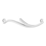 14K White Curvilinear Bar 17.5 Necklace photo 2