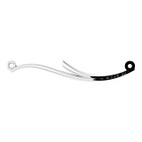 14K White Curvilinear Bar 17.5 Necklace photo