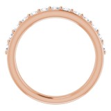 14K Rose 5/8 CTW Diamond Anniversary Band photo 2