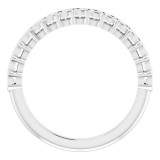 14K White 1/2 CTW Diamond Anniversary Band photo 2