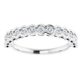 14K White 1/2 CTW Diamond Anniversary Band photo 3