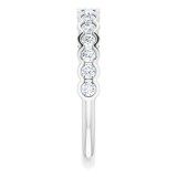 14K White 1/2 CTW Diamond Anniversary Band photo 4