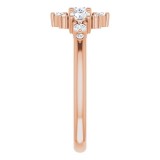 14K Rose 1/2 CTW Diamond Stackable Ring photo 4