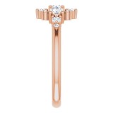 14K Rose 1/2 CTW Diamond Stackable Ring photo 4