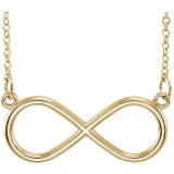 14K Yellow Infinity-Inspired 18 Necklace photo
