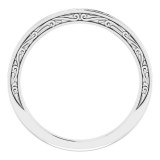 14K White Matching Band photo 2