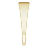 14K Yellow 15x7 mm Rectangle Signet Ring photo 4