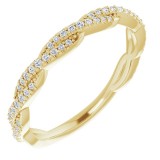 14K Yellow 1/6 CTW Diamond Anniversary Band photo