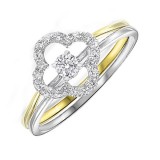 Gems One 10Kt White Yellow Gold Diamond (1/4Ctw) Ring photo
