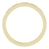 14K Yellow 1/5 CTW Diamond Geometric Anniversary Band photo 2