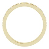 14K Yellow 1/5 CTW Diamond Geometric Anniversary Band photo 2