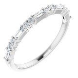 14K White 1/4 CTW Diamond Anniversary Band photo