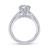 Gabriel & Co. 14k White Gold Contemporary Straight Engagement Ring photo 2