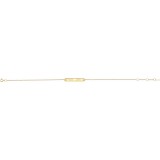 14K Yellow Faith, Love, Hope Bar 6 1/2-7 1/2 Bracelet photo 2