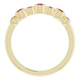 14K Yellow Ruby Bezel-Set Ring photo 2