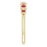 14K Yellow Ruby Bezel-Set Ring photo 4