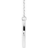 14K White Milgrain Sun 16-18 Necklace photo 2