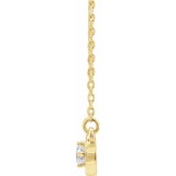 14K Yellow 1/10 CT Diamond Infinity-Inspired 16-18 Necklace photo 2