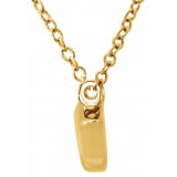 14K Yellow Arrow 16-18 Necklace photo 2