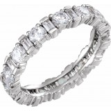 14K White 2 1/6 CTW Diamond Eternity Band photo