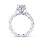 Gabriel & Co. 14k White Gold Contemporary Straight Engagement Ring photo 2