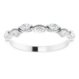 14K White 1/3 CTW Diamond Anniversary Band photo 3