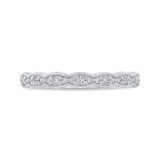 Shah Luxury Round Diamond Half-Eternity Wedding Band In 14K White Gold photo