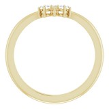 14K Yellow .05 CTW Diamond Matching Band photo 2