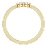 14K Yellow .05 CTW Diamond Matching Band photo 2