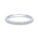 Gabriel & Co. 14k White Gold Contemporary Anniversary Wedding Band photo