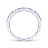 Gabriel & Co. 14k White Gold Contemporary Anniversary Wedding Band photo 2