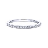 Gabriel & Co. 14k White Gold Contemporary Anniversary Wedding Band photo