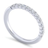 Gabriel & Co. 14k White Gold Contemporary Anniversary Wedding Band photo 3