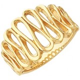 14K Yellow Freeform Ring photo