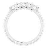 14K White 1/2 CTW Diamond Anniversary Band photo 2