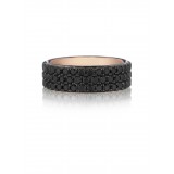 Henri Daussi 7mm Men's Wedding Band MB7 14k Gold Rose 3.80 Ctw. photo 2