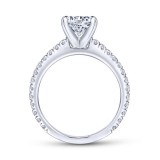 Gabriel & Co. 14k White Gold Contemporary Straight Engagement Ring photo 2