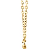 14K Yellow 18x1.5 mm Petite Bar 16-18 Necklace photo 2