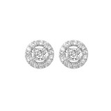 Gems One 14Kt White Gold Diamond (1/6Ctw) Earring photo