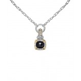 Vahan 14k Gold & Sterling Silver Black Onyx Pendant photo