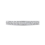 Shah Luxury Round Diamond Half-Eternity Wedding Band In 14K White Gold photo