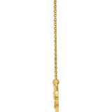 14K Yellow 18 Clover Necklace photo 2